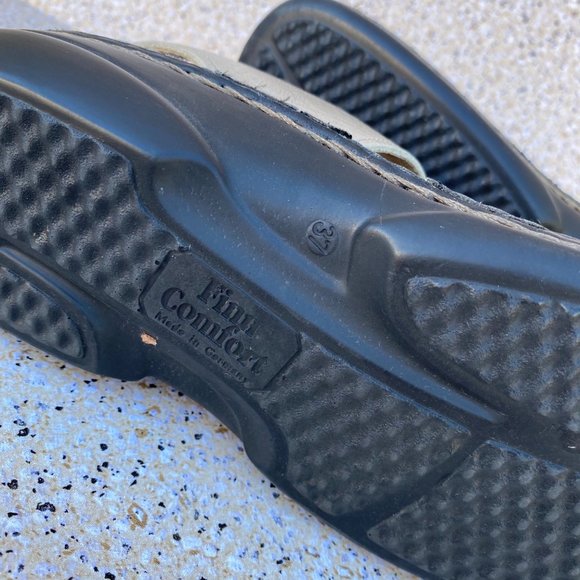 FINN COMFORT Strap Sandals Sling Back Leather Comfort Size 37 - Picture 14 of 16